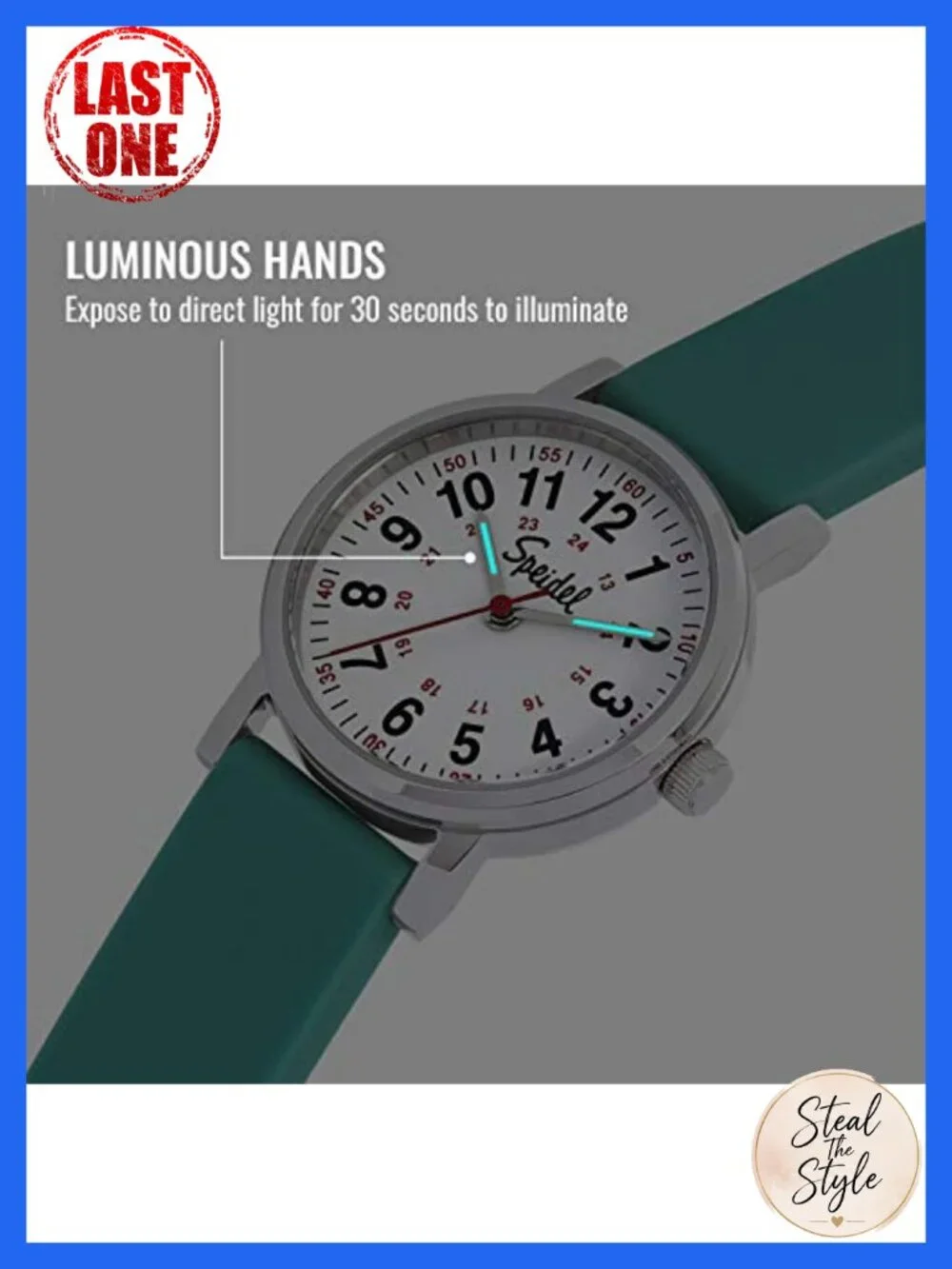 Petite Nurse Watch Japanese Quartz Luminous 28mm Medical Scrub